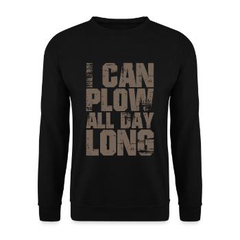 Je peux labourer toute la journée 2 - Sweat-shirt Unisexe - noir - Devant - Alina (178cm) & Michal (187cm)
