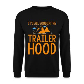Tout va bien dans la bande-annonce Hood 2 - Sweat-shirt Unisexe - noir - Devant - Alina (178cm) & Michal (187cm)