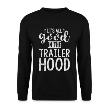 Tout va bien dans la bande-annonce Hood 3 - Sweat-shirt Unisexe - noir - Devant - Alina (178cm) & Michal (187cm)