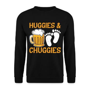 Huggies and Chuggies 12 - Unisex Sweatshirt - black - Front - Alina (178cm) & Michal (187cm)