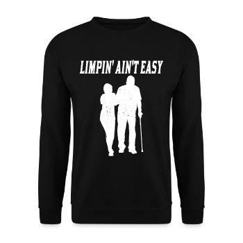 Limpin' Ain't Easy 13 - Unisex Sweatshirt - black - Front - Alina (178cm) & Michal (187cm)