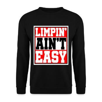 Limpin' Ain't Easy 14 - Unisex Sweatshirt - black - Front - Alina (178cm) & Michal (187cm)