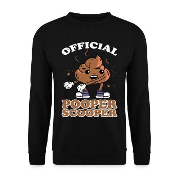 Official Pooper Scooper 10 - Unisex Pullover - Schwarz - Vorne - Alina (178cm) & Michal (187cm)
