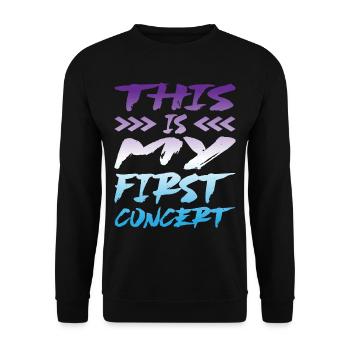 C’est mon premier concert 36 - Sweat-shirt Unisexe - noir - Devant - Alina (178cm) & Michal (187cm)
