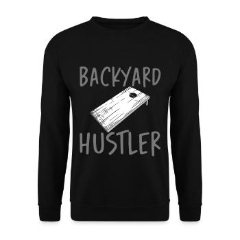 Backyard Hustler 3 - Unisex Sweatshirt - black - Front - Alina (178cm) & Michal (187cm)