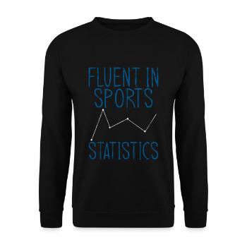 Fluent In Sports Statistics 2 - Unisex Pullover - Schwarz - Vorne - Alina (178cm) & Michal (187cm)