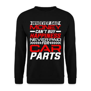 Whoever Said Money Can't Buy Happiness 1 - Unisex Pullover - Schwarz - Vorne - Alina (178cm) & Michal (187cm)