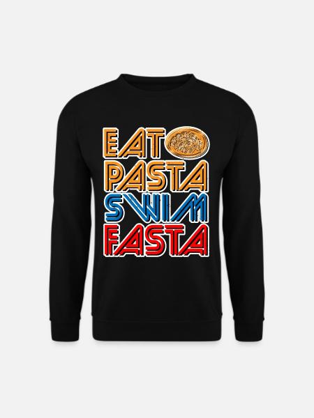 Eat Pasta Swim Fasta 13 - Unisex Pullover - Schwarz
