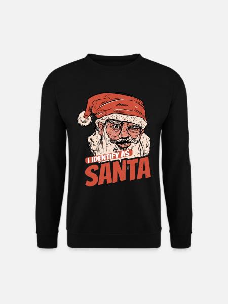 I Identify As Santa 10 - Unisex Sweatshirt - black
