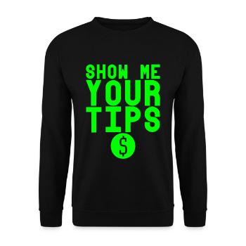 Montrez-moi vos conseils 3 - Sweat-shirt Unisexe - noir - Devant - Alina (178cm) & Michal (187cm)