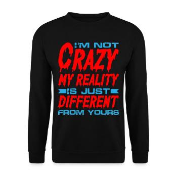 Ma réalité est juste différente de la vôtre 8 - Sweat-shirt Unisexe - noir - Devant - Alina (178cm) & Michal (187cm)