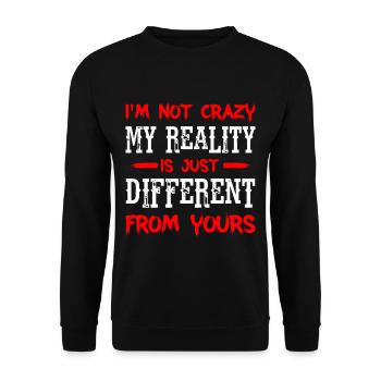 Ma réalité est juste différente de la vôtre 9 - Sweat-shirt Unisexe - noir - Devant - Alina (178cm) & Michal (187cm)