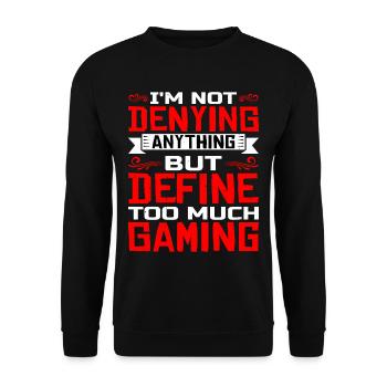 Ne nier rien mais définir trop de jeu 5 - Sweat-shirt Unisexe - noir - Devant - Alina (178cm) & Michal (187cm)
