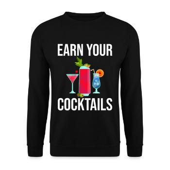 Gagnez vos cocktails 2 - Sweat-shirt Unisexe - noir - Devant - Alina (178cm) & Michal (187cm)