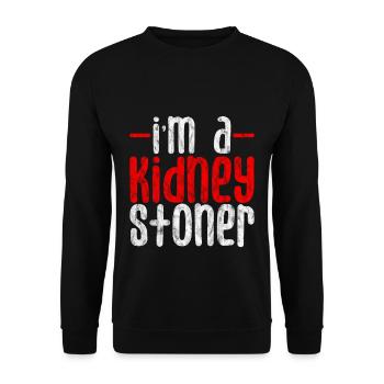 I'm A Kidney Stoner 3 - Unisex Pullover - Schwarz - Vorne - Alina (178cm) & Michal (187cm)