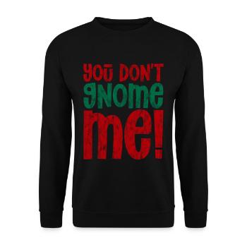 Tu ne me gnomes pas 3 - Sweat-shirt Unisexe - noir - Devant - Alina (178cm) & Michal (187cm)