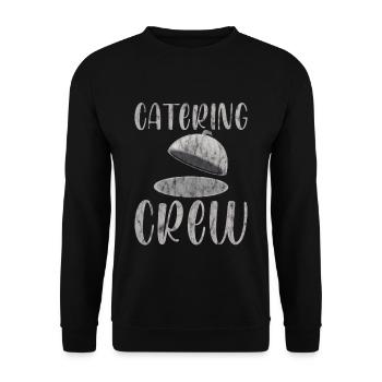 Catering Crew 4 - Unisex Sweatshirt - black - Front - Alina (178cm) & Michal (187cm)