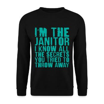 I Know All The Secrets You Tried To Throw Away 4 - Unisex Sweatshirt - black - Front - Alina (178cm) & Michal (187cm)