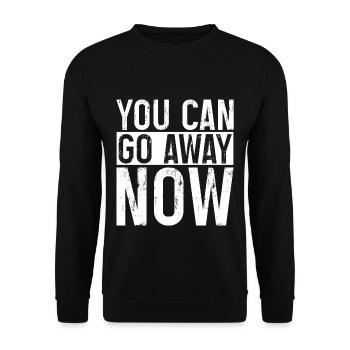 Vous pouvez partir maintenant 4 - Sweat-shirt Unisexe - noir - Devant - Alina (178cm) & Michal (187cm)