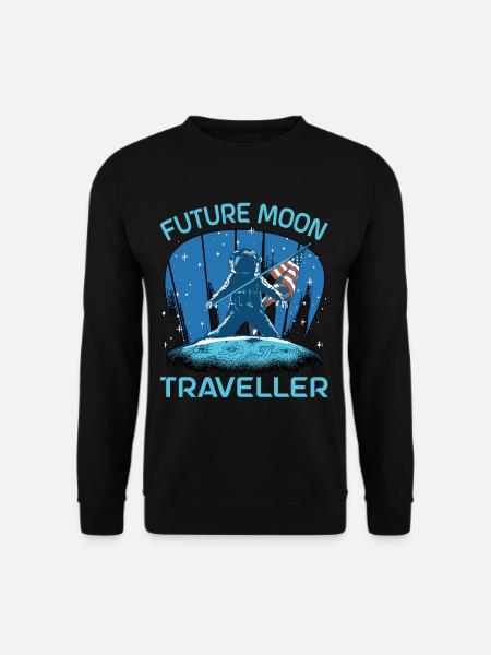 Future Moon Traveller - Unisex Sweatshirt - black
