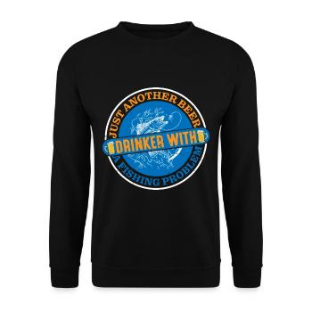 Juste un autre buveur de bière avec un problème de pêche - Sweat-shirt Unisexe - noir - Devant - Alina (178cm) & Michal (187cm)