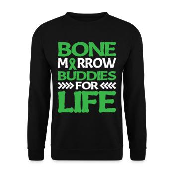 Copains de moelle osseuse pour la vie 8 - Sweat-shirt Unisexe - noir - Devant - Alina (178cm) & Michal (187cm)