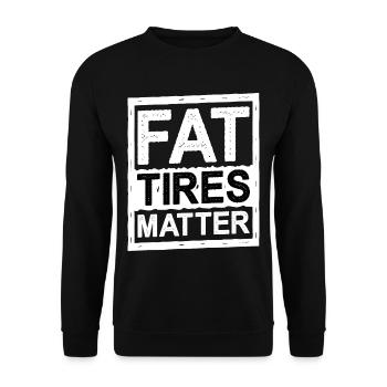 Fat Tires Matter 5 - Unisex Pullover - Schwarz - Vorne - Alina (178cm) & Michal (187cm)