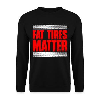 Fat Tires Matter 6 - Unisex Pullover - Schwarz - Vorne - Alina (178cm) & Michal (187cm)