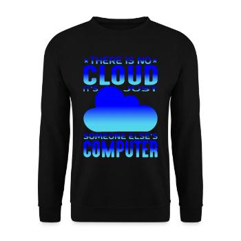 There Is No Cloud 9 - Unisex Sweatshirt - black - Front - Alina (178cm) & Michal (187cm)