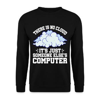 There Is No Cloud 10 - Unisex Sweatshirt - black - Front - Alina (178cm) & Michal (187cm)