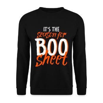C’est la saison de Boo Sheet 4 - Sweat-shirt Unisexe - noir - Devant - Alina (178cm) & Michal (187cm)