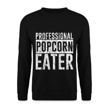 Mangeur de pop-corn professionnel 3 - Sweat-shirt Unisexe - noir - Devant - Alina (178cm) & Michal (187cm)