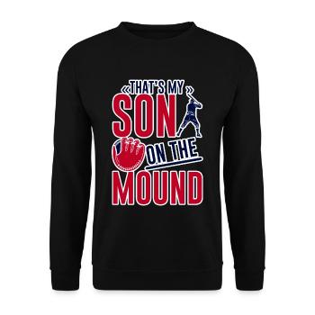 C’est mon fils sur le monticule 2 - Sweat-shirt Unisexe - noir - Devant - Alina (178cm) & Michal (187cm)