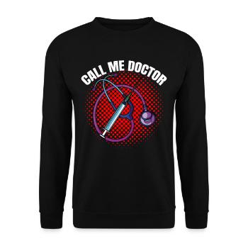 Appelez-moi Docteur 15 - Sweat-shirt Unisexe - noir - Devant - Alina (178cm) & Michal (187cm)