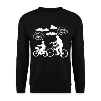 What Are Clouds Made Of, Linux Servers Mostly 8 - Unisex Sweatshirt - black - Front - Alina (178cm) & Michal (187cm)
