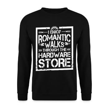 Romantic Walks Through The Hardware Store 22 - Unisex Sweatshirt - black - Front - Alina (178cm) & Michal (187cm)