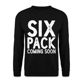 Six Pack bientôt disponible 47 - Sweat-shirt Unisexe - noir - Devant - Alina (178cm) & Michal (187cm)