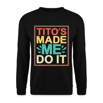 Tito m’a fait le faire - Sweat-shirt Unisexe - noir - Devant - Alina (178cm) & Michal (187cm)