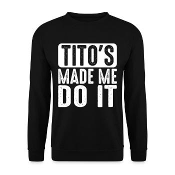 Tito m’a fait le faire 2 - Sweat-shirt Unisexe - noir - Devant - Alina (178cm) & Michal (187cm)
