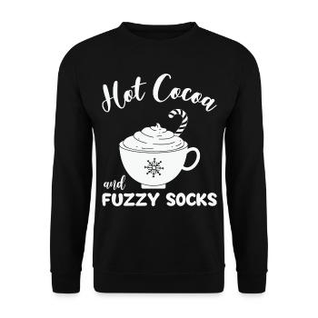 Cadeaux de Noël Noël - Sweat-shirt Unisexe - noir - Devant - Alina (178cm) & Michal (187cm)