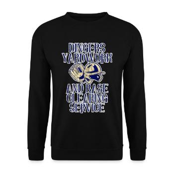 Service de débroussage et de déblaiement de base Dingers 3 - Sweat-shirt Unisexe - noir - Devant - Alina (178cm) & Michal (187cm)