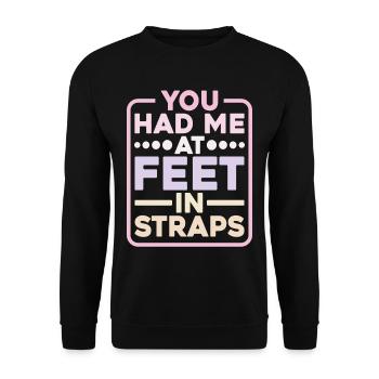 Tu m’avais aux pieds dans les sangles 9 - Sweat-shirt Unisexe - noir - Devant - Alina (178cm) & Michal (187cm)