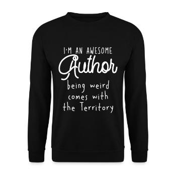 Je suis un auteur Être bizarre vient avec Territoire 4 - Sweat-shirt Unisexe - noir - Devant - Alina (178cm) & Michal (187cm)