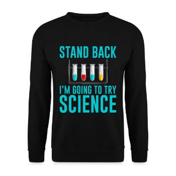 Reculez Je vais essayer Science 2 - Sweat-shirt Unisexe - noir - Devant - Alina (178cm) & Michal (187cm)