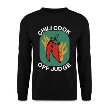 Chili Cook Off Judge 20 - Unisex Sweatshirt - black - Front - Alina (178cm) & Michal (187cm)