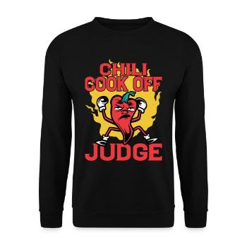 Chili Cook Off Judge 19 - Unisex Pullover - Schwarz - Vorne - Alina (178cm) & Michal (187cm)