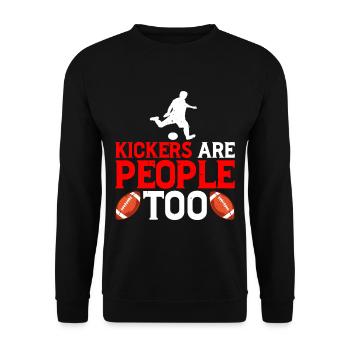 Kickers Are People Too 23 - Unisex Sweatshirt - black - Front - Alina (178cm) & Michal (187cm)
