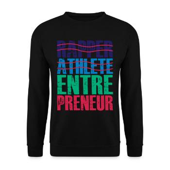 Rapper Athlete Entrepreneur 24 - Unisex Pullover - Schwarz - Vorne - Alina (178cm) & Michal (187cm)