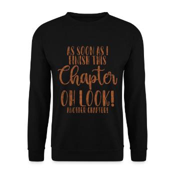 As Soon As I Finish This Chapter 3 - Unisex Sweatshirt - black - Front - Alina (178cm) & Michal (187cm)