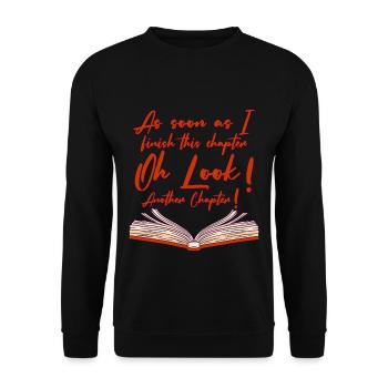 As Soon As I Finish This Chapter 4 - Unisex Sweatshirt - black - Front - Alina (178cm) & Michal (187cm)